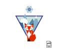 Mountain fox - Vector graphics Mountain fox - Vector graphics